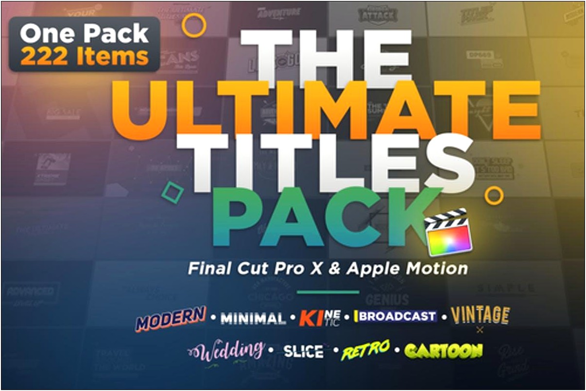 Free Final Cut Pro Photo Templates