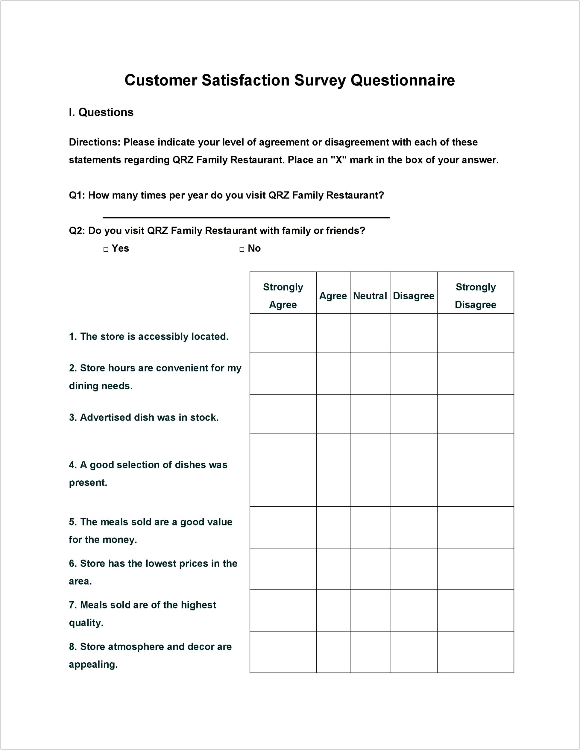 Free Financial Drop Down Survey Forms Templates