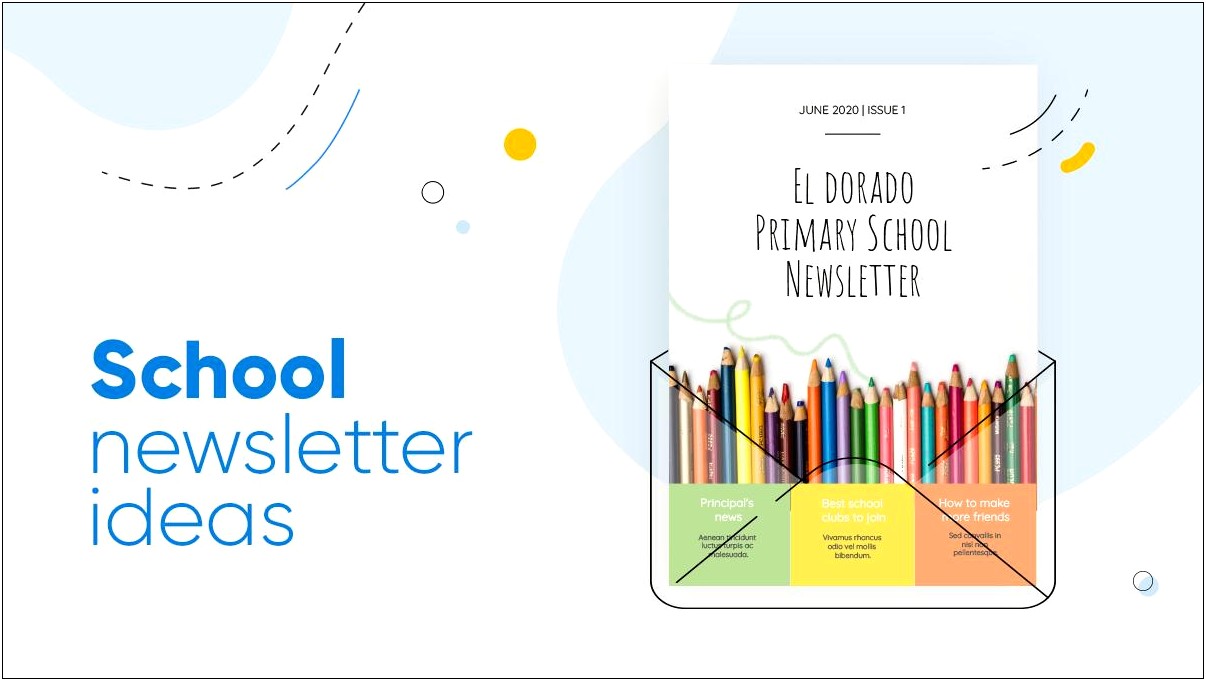 Free First Grade School Newsletter Templates With Kids