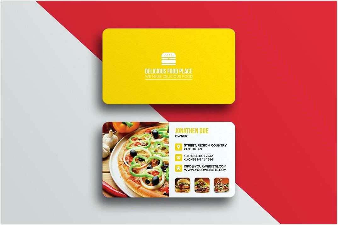 Free Food Cards For Buffet Template