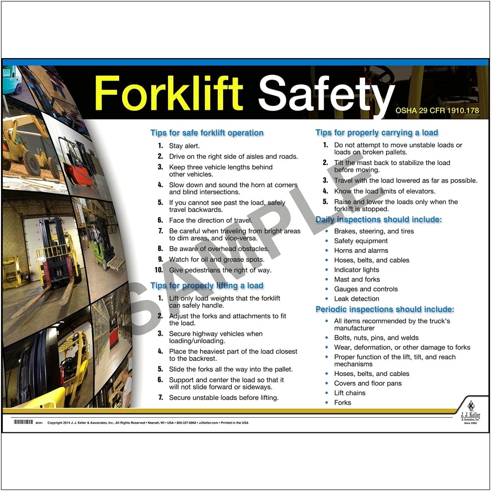 Free Fork Lift Safety Program Template