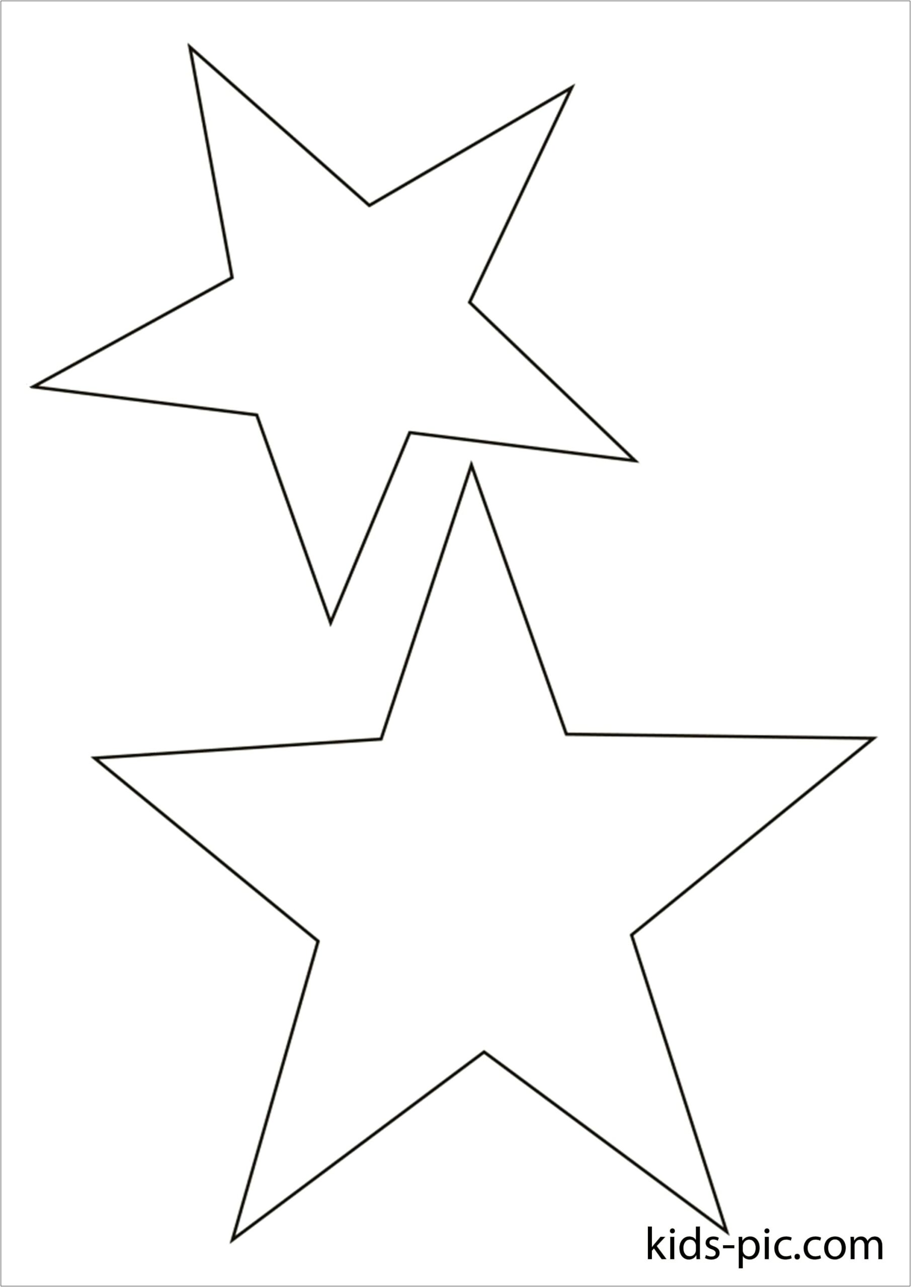 Free Form 5 Point Star Template