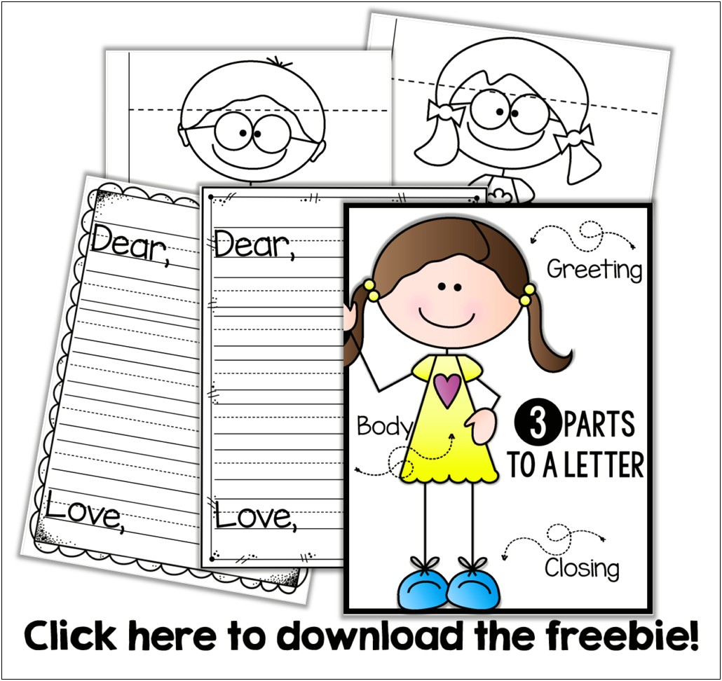 Free Friendly Letter Template Second Grade