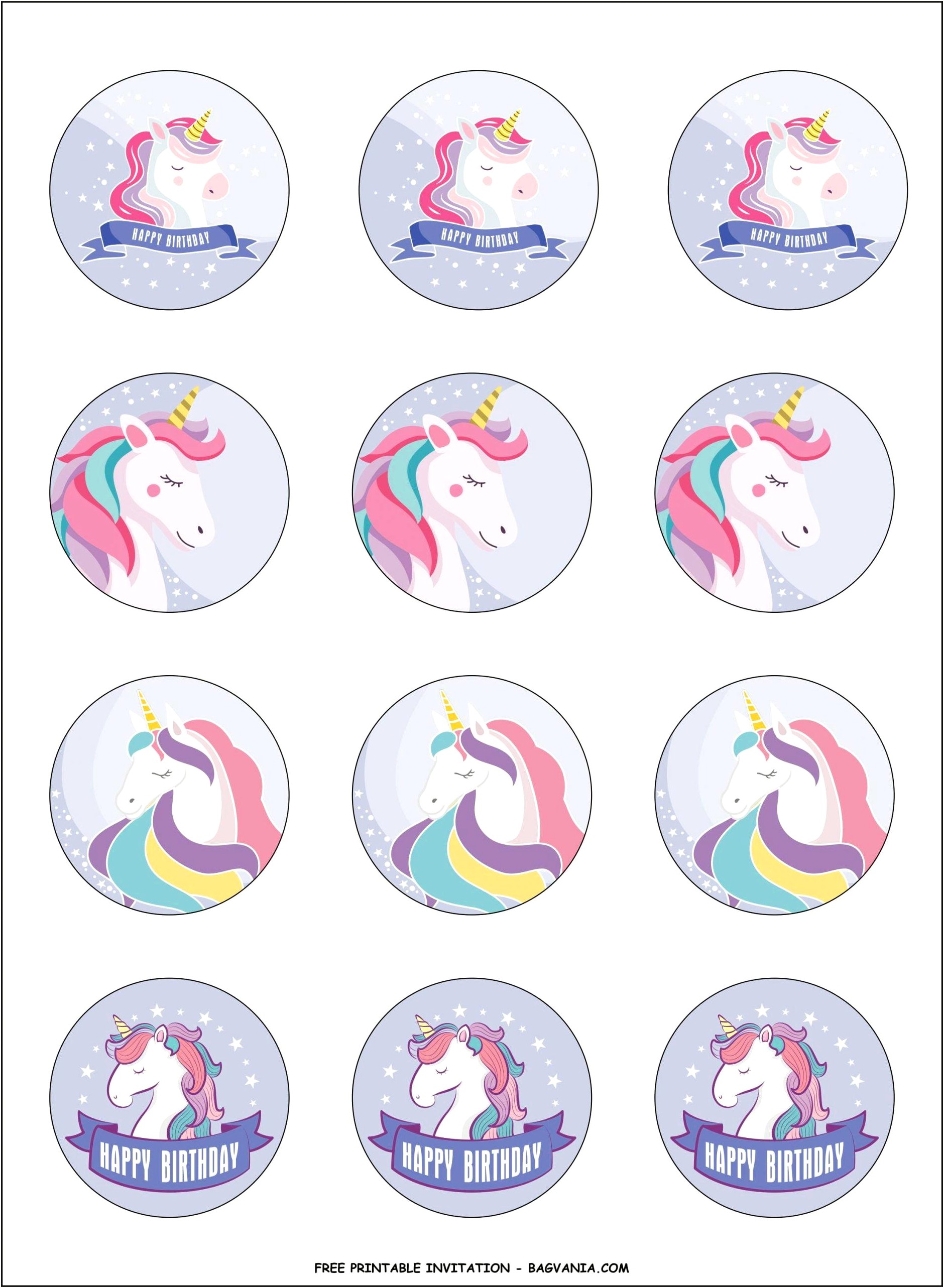 Free Girl And Boy Unicorn Templates