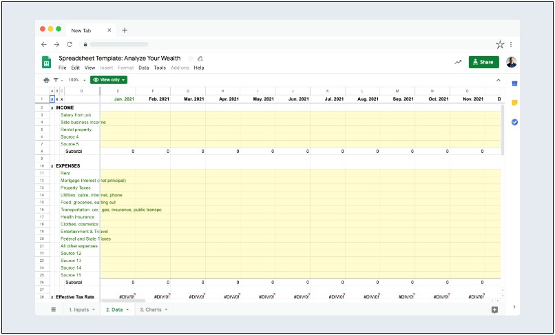 Free Google Sheets Template For Money Tracking