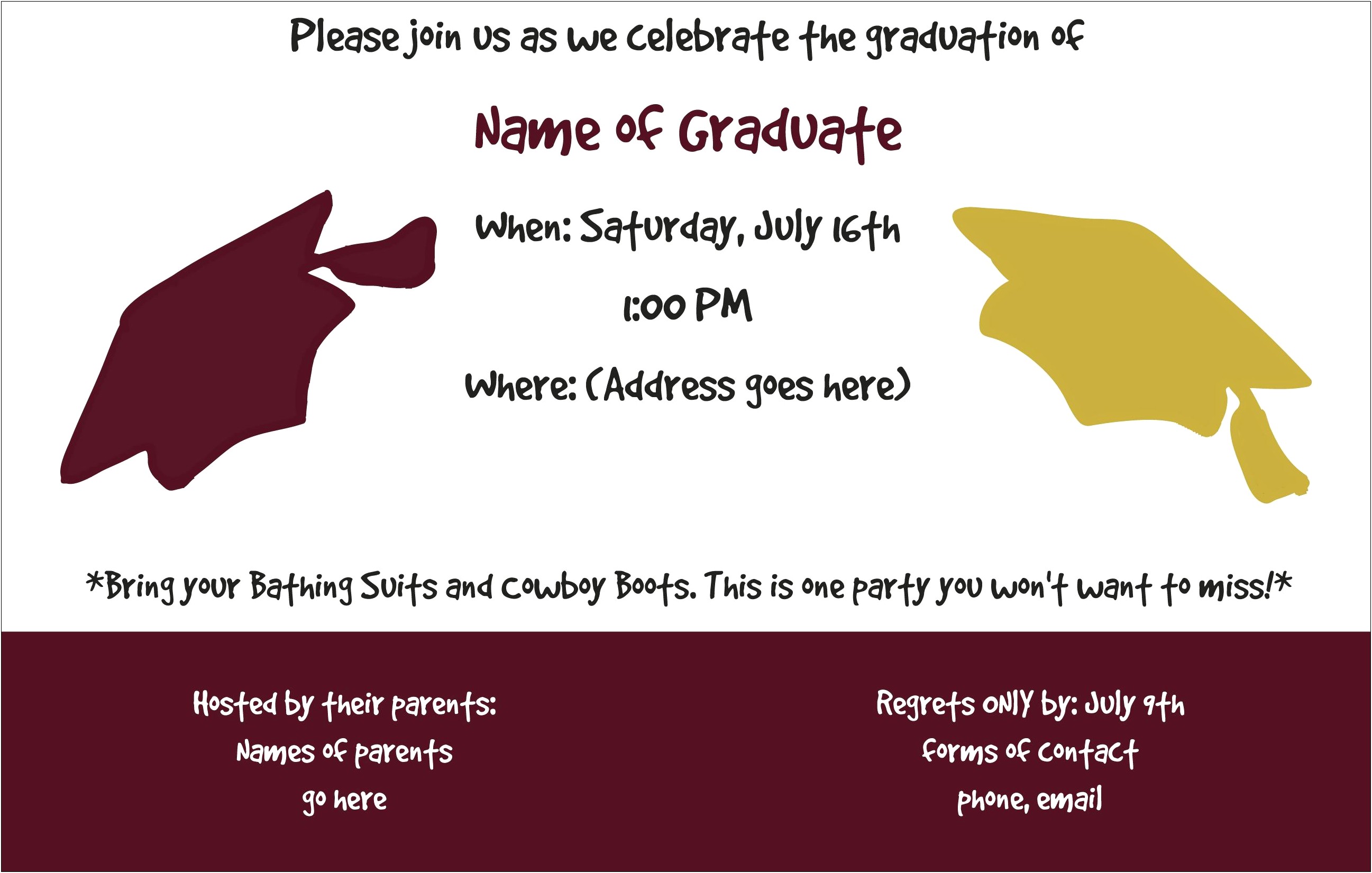 Free Graduation Party Invitations Templates 2011