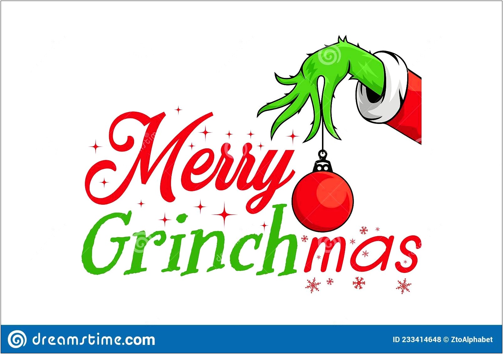 Free Grinch Hand With Ornament Template