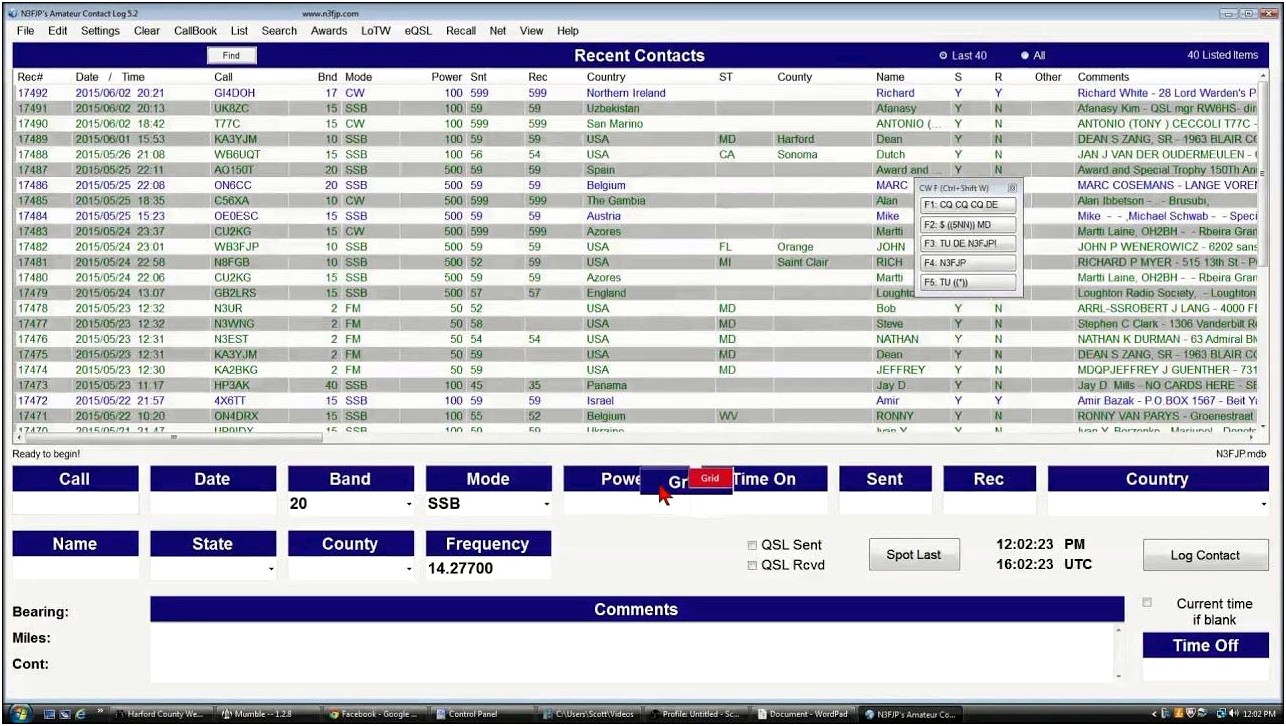 Free Ham Radio Log Sheet Template