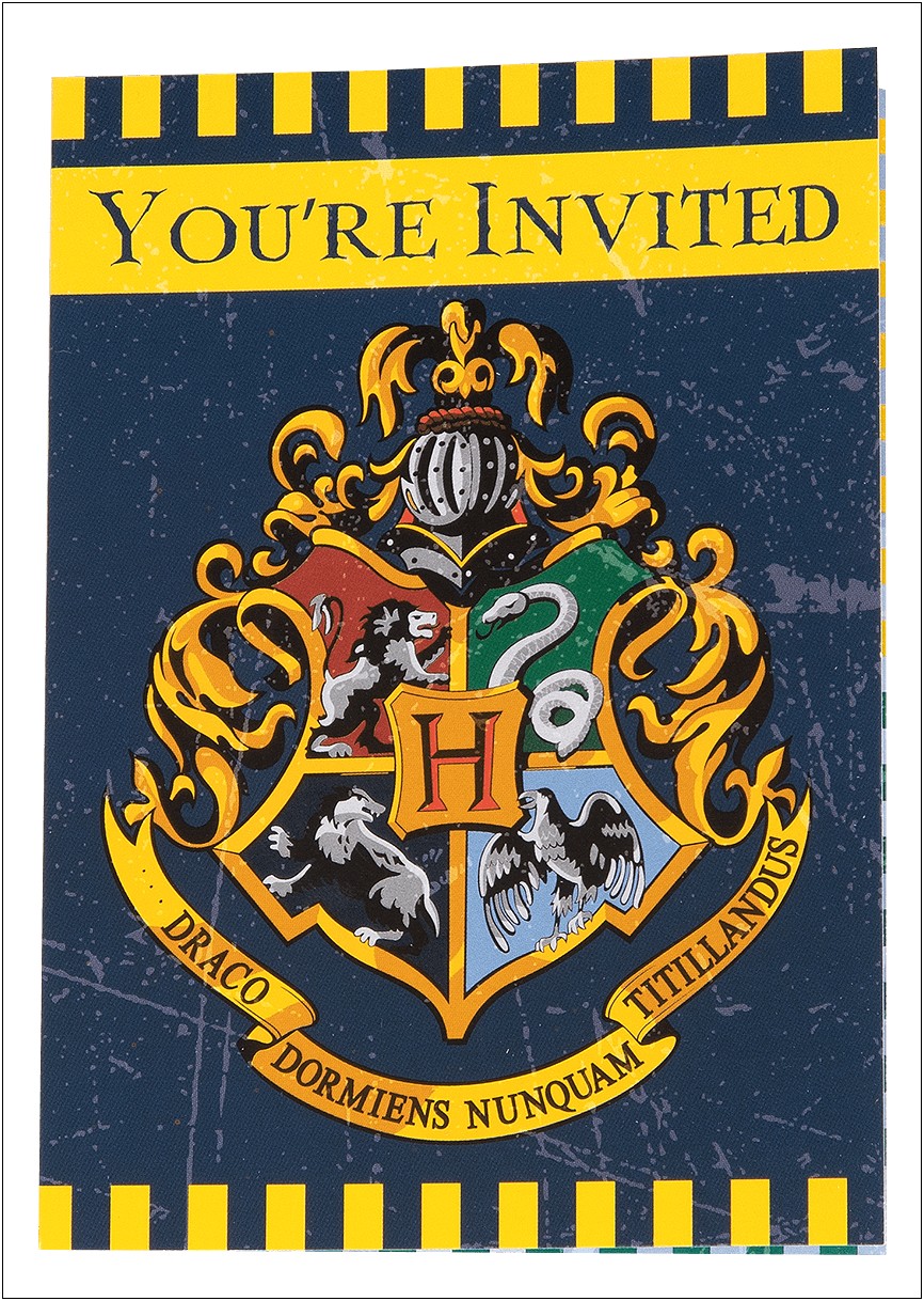 Free Harry Potter Printable Invitation Templates