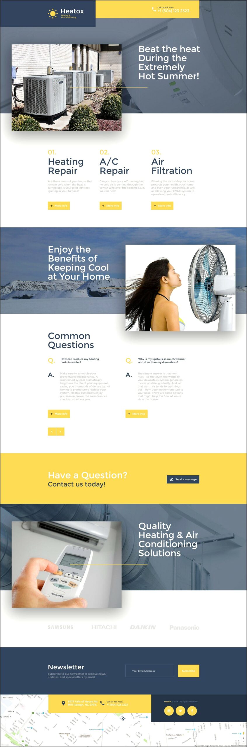 Free Heating And Cooling Css Templates