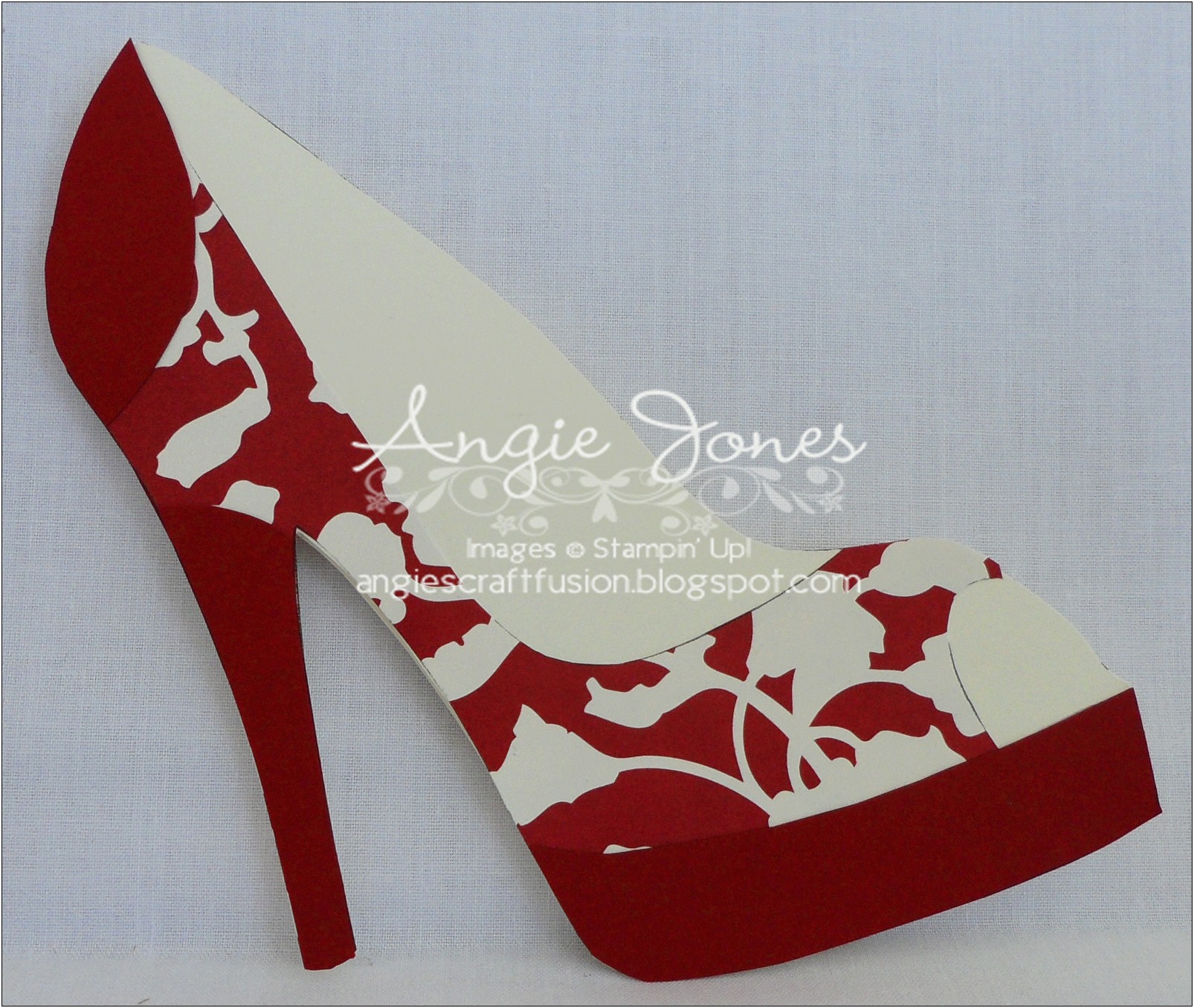 Free High Heel Shoe Card Template