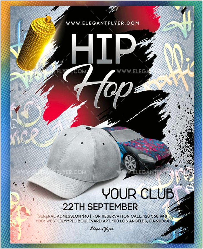 Free Hip Hop Flyer Template Psd