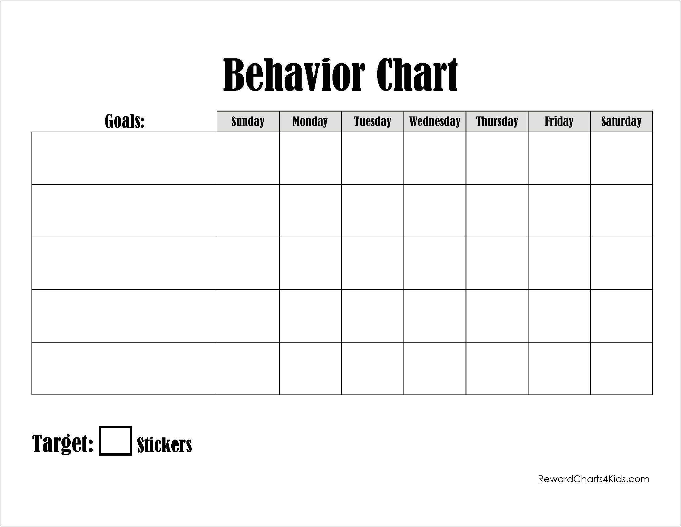 Free Homework And Behavior Log Template