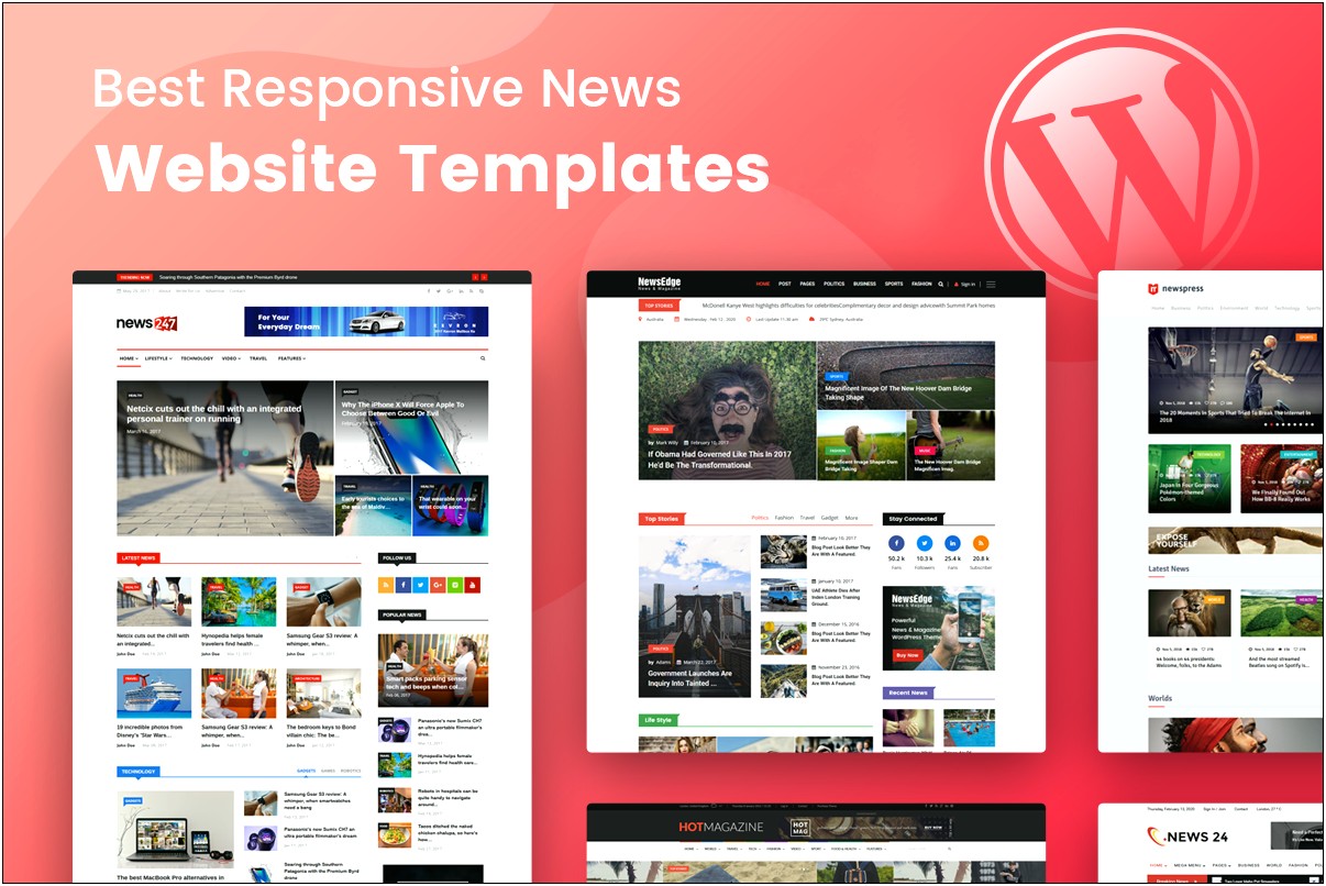 Free Html 5 Template For News