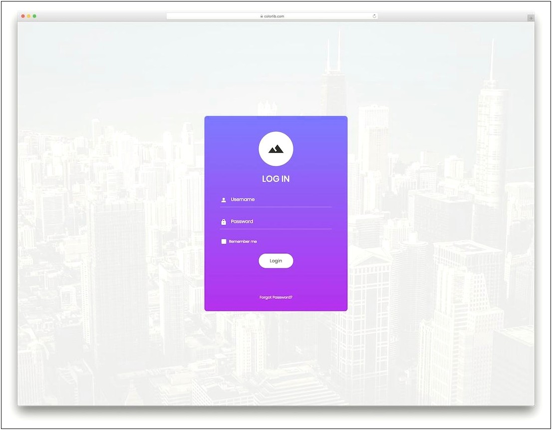 Free Html And Css Login Templates