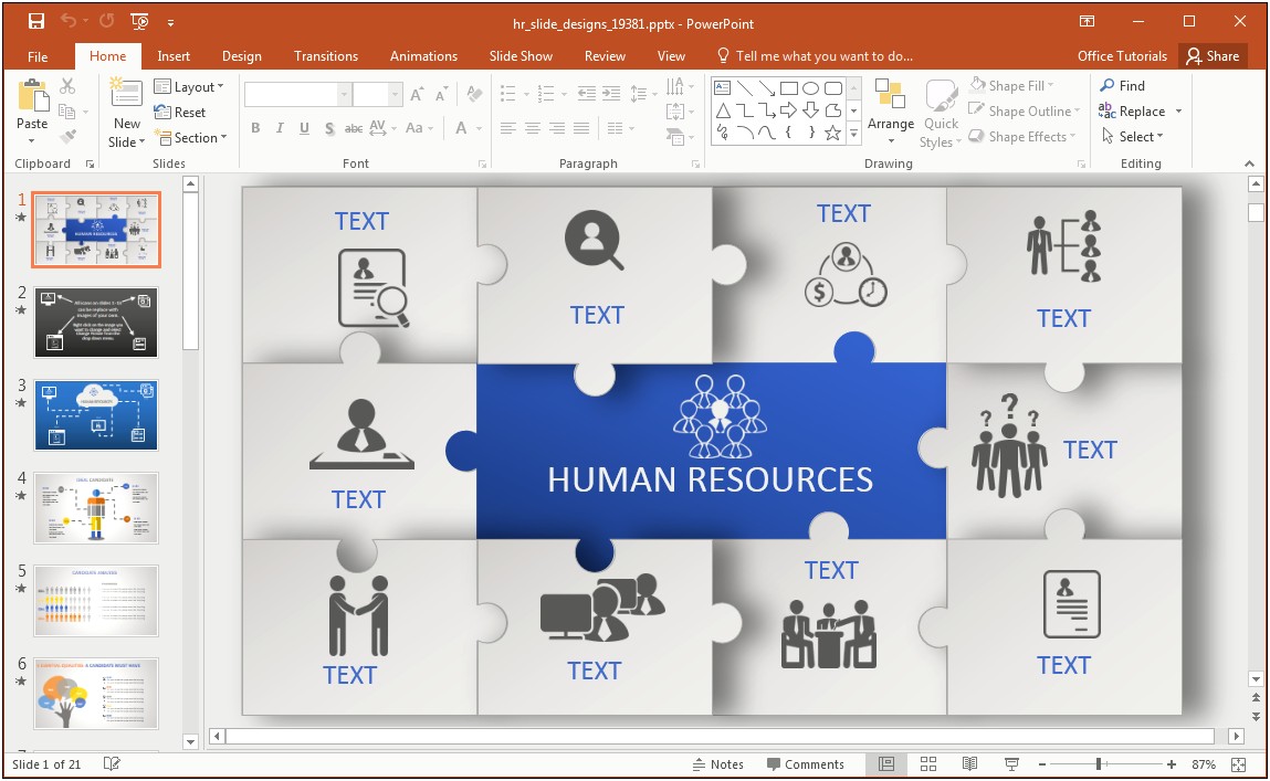 Free Human Resources Template Power Point