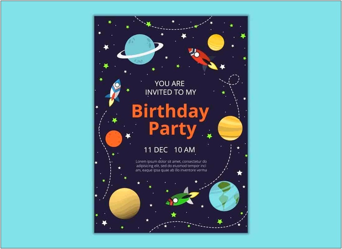 Free Invitation Card Template For Illustrator