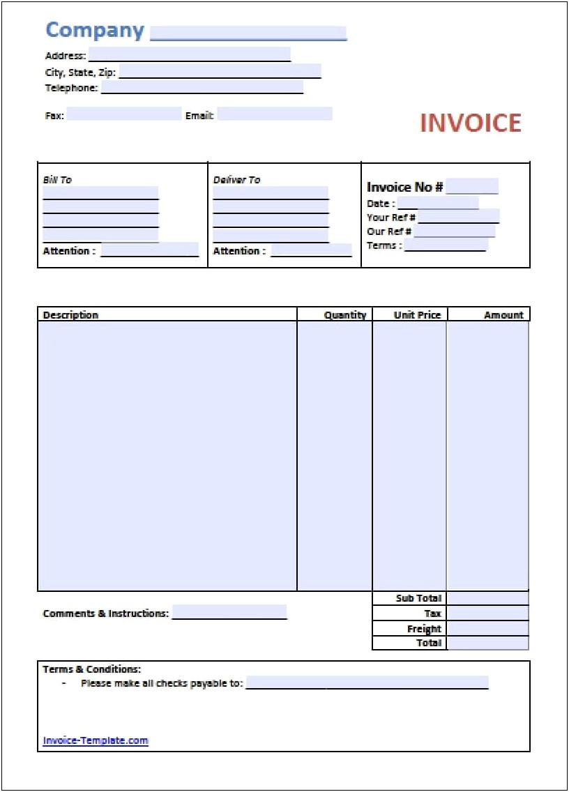 Free Invoice Template Pdf Tree Icon