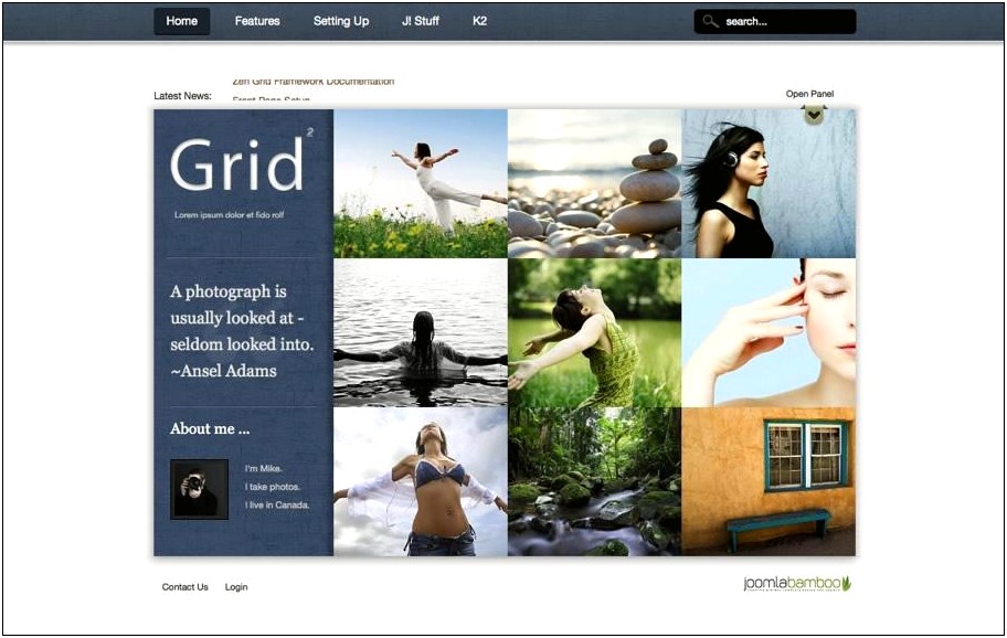 Free Joomla 3.0 Photography Templates