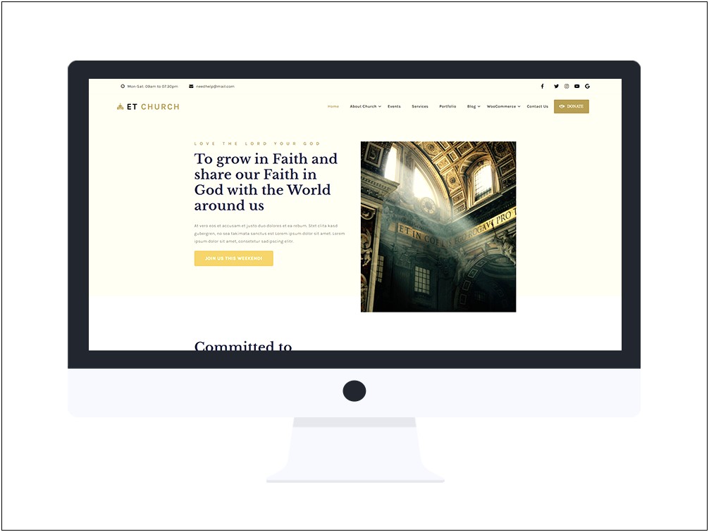 Free Joomla Church Templates 2.5