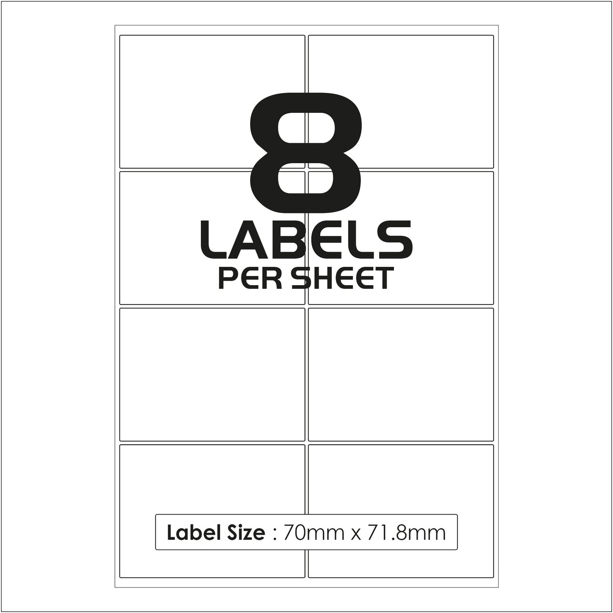 Free Label Template For 55 459 005