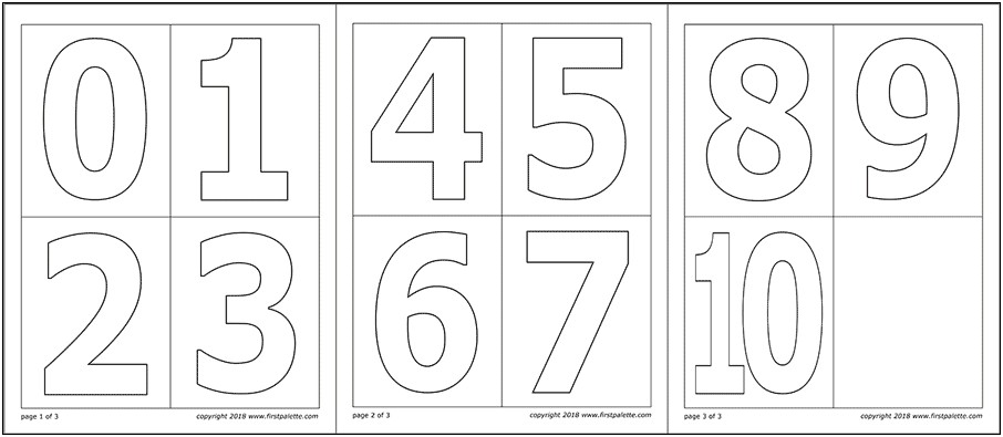Free Large Number Templates To Print