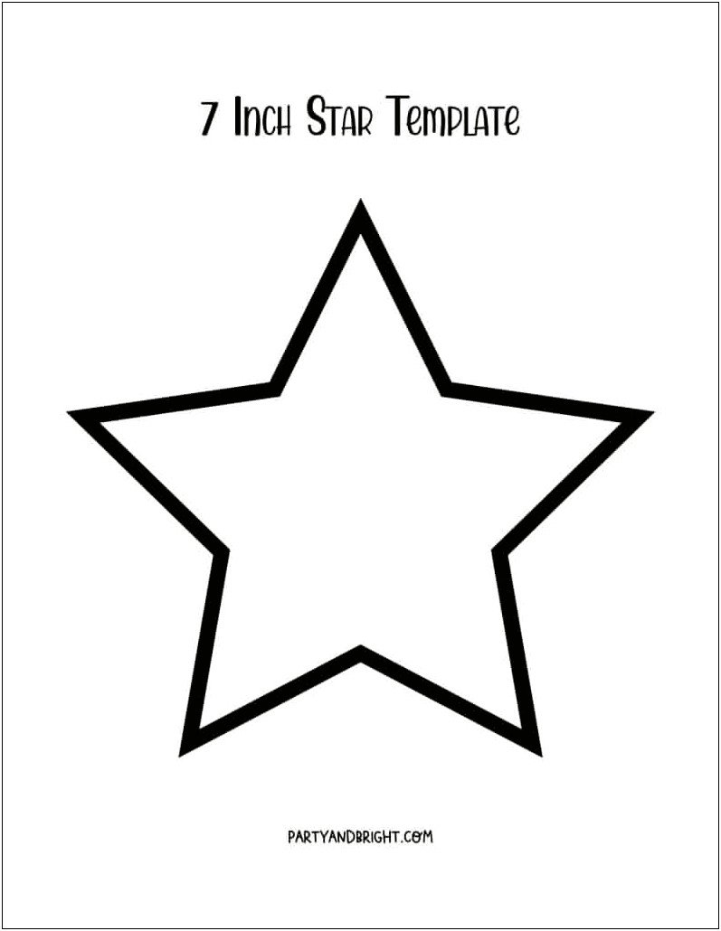 Free Large Star Template To Print