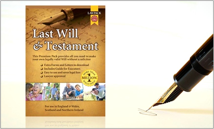 Free Last Will And Testament Template Scotland