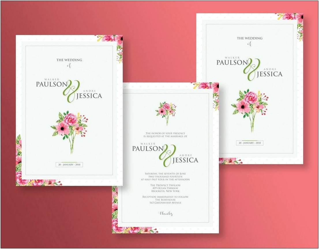 Free Layout Design For Wedding Invitation