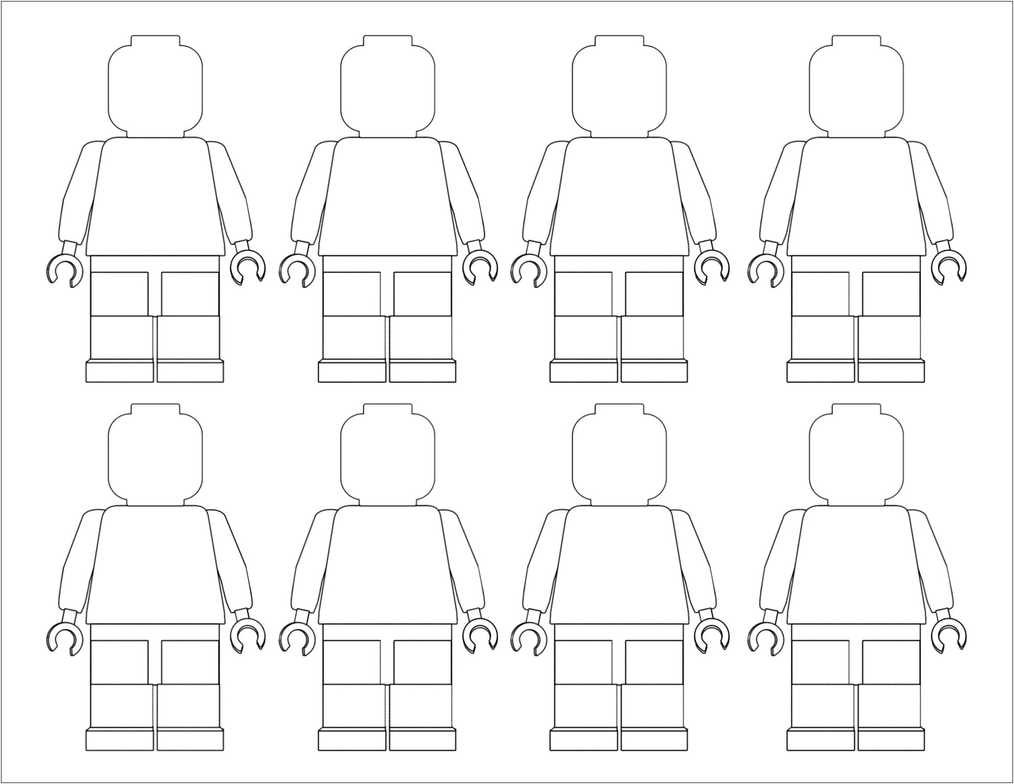 Free Lego Boy And Girl Template