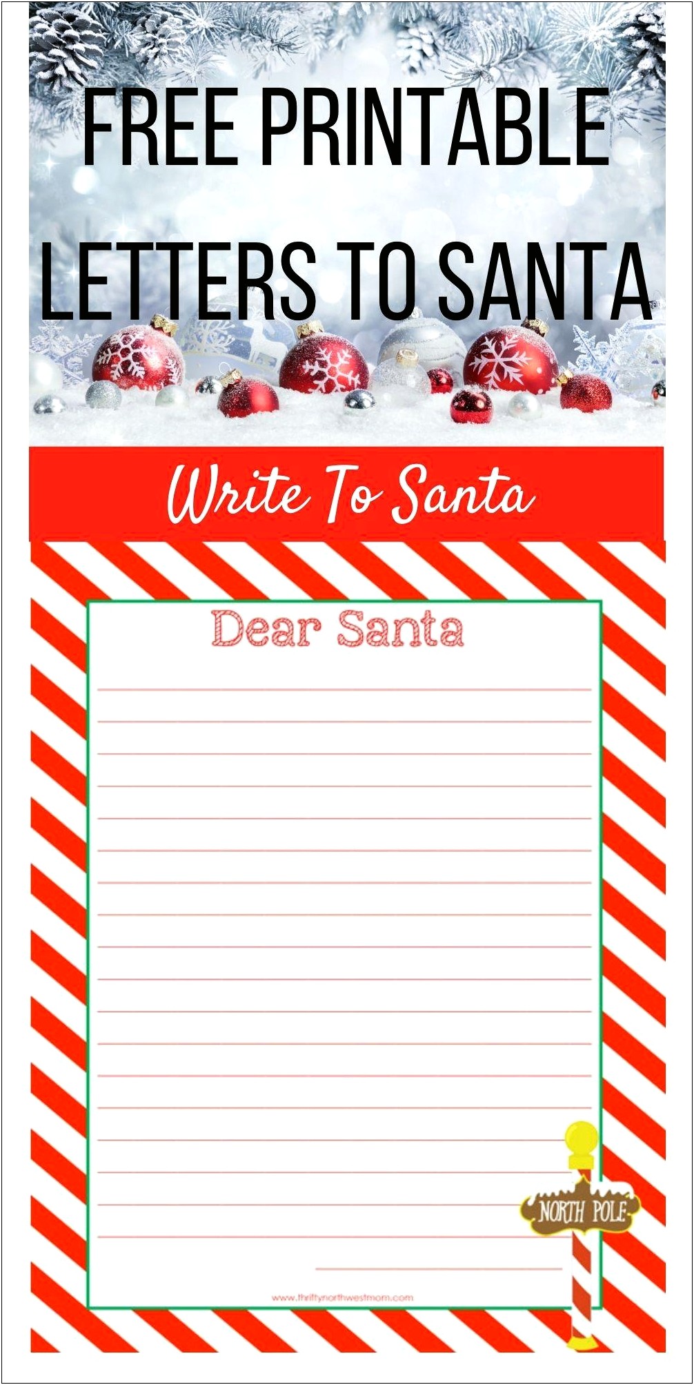 Free Letter To Santa Printable Template Templates Resume Designs 