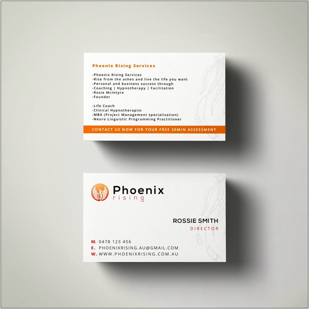 Free Life Coach Business Card Template