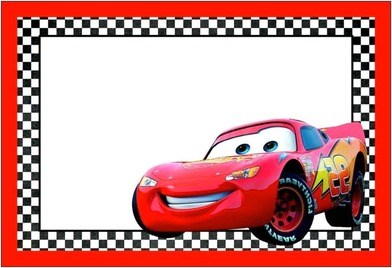 Free Lightning Mcqueen Birthday Invitations Templates