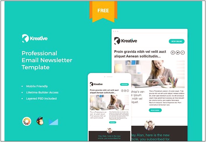 Free Mailchimp Responsive Email Newsletter Templates