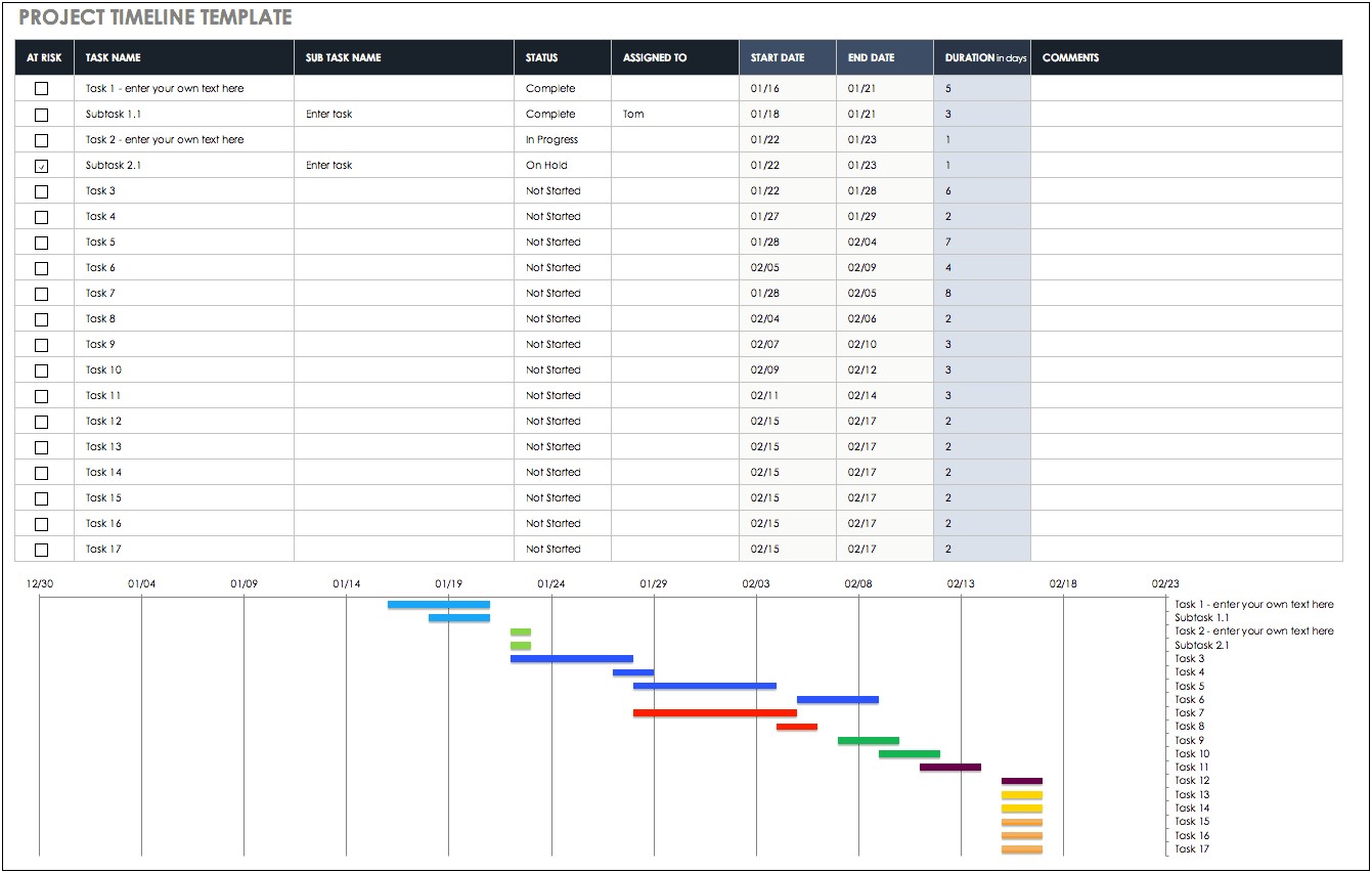 Free Make Your Own Timeline Template