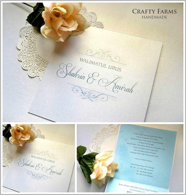 Free Malay Wedding Invitation Card Template