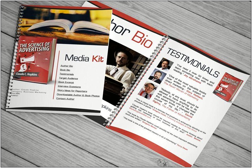 Free Media Kit Templates For Authors