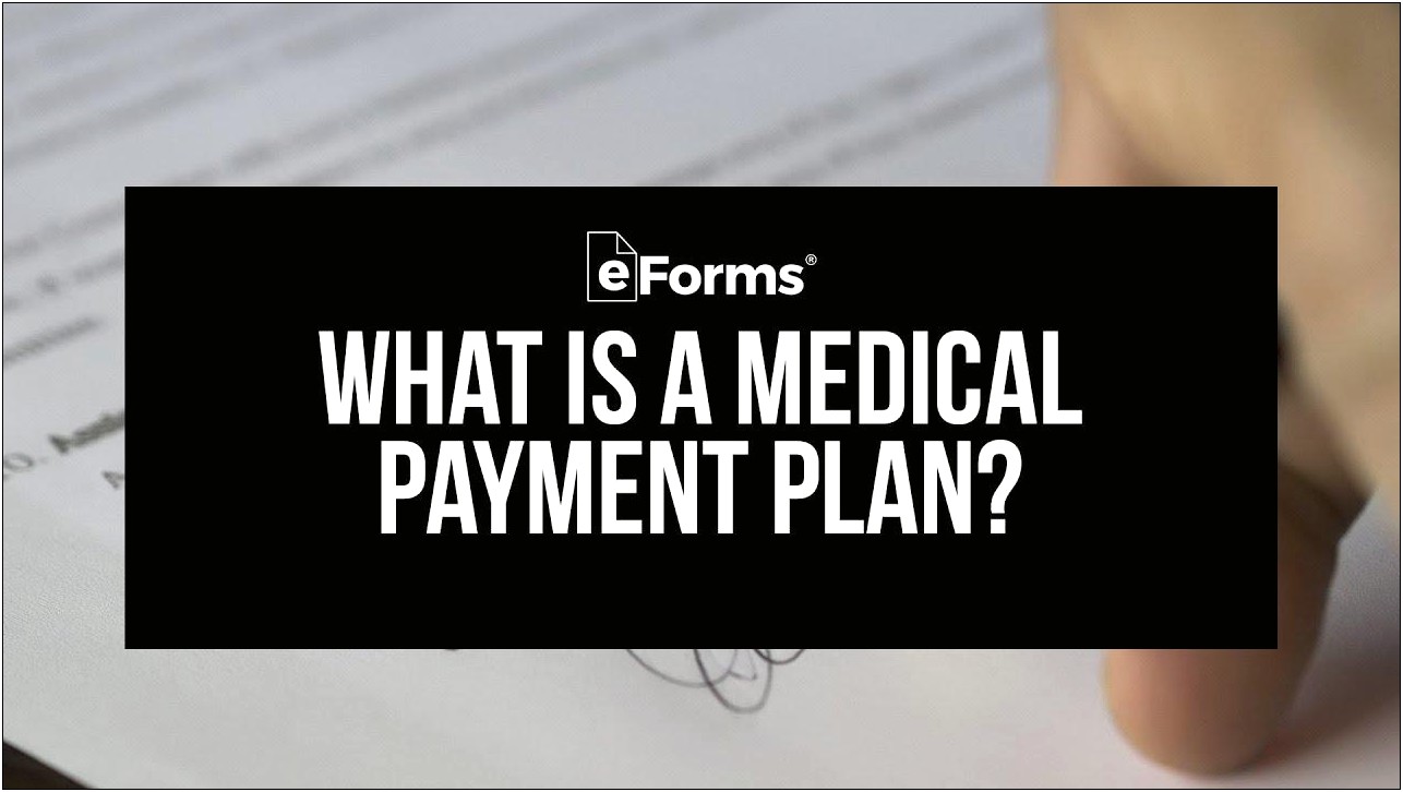 Free Medical Payment Plan Agreement Template