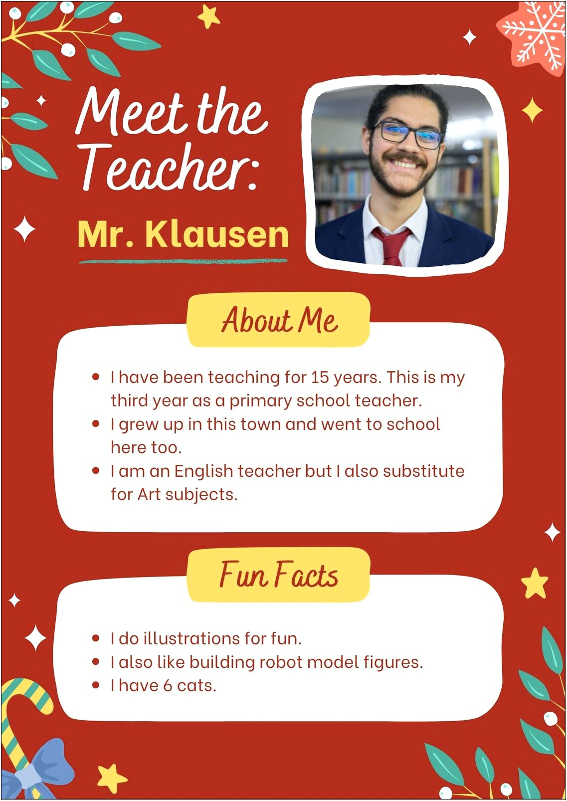 Free Meet The Teacher Template Camping