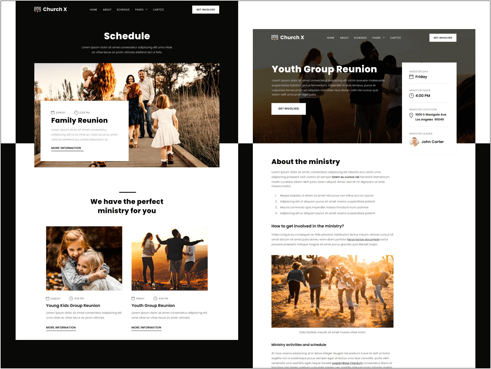 Free Menu Templates For Church Web Pages