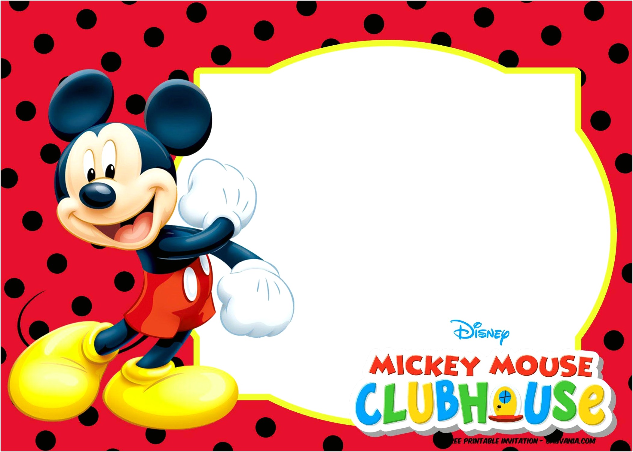 Free Mickey And Minnie Birthday Invitation Templates