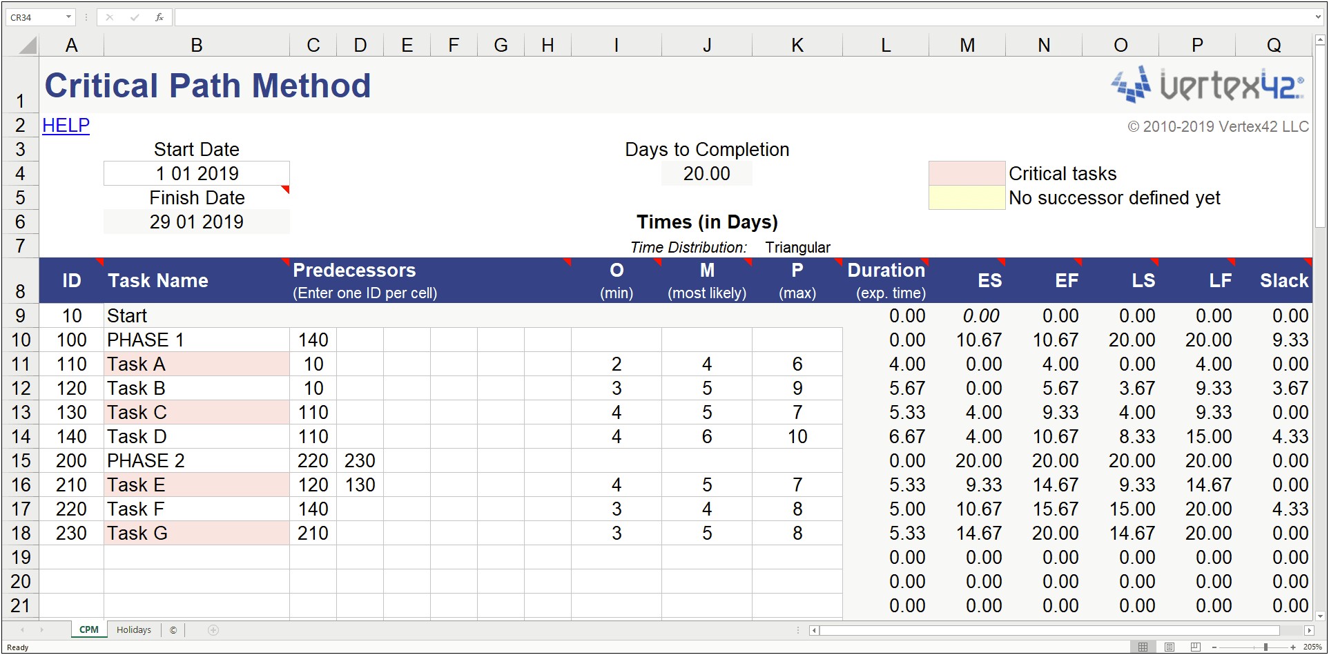 Free Microsoft Excel Templates Project Management