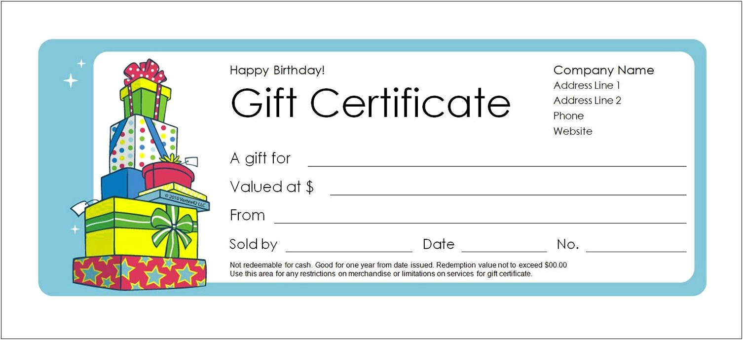 Free Microsoft Templates For Gift Certificate