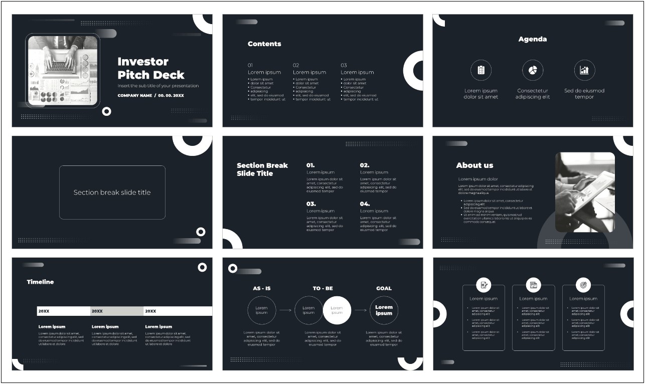 Free Minimalistic Pitch Deck Ppt Templates