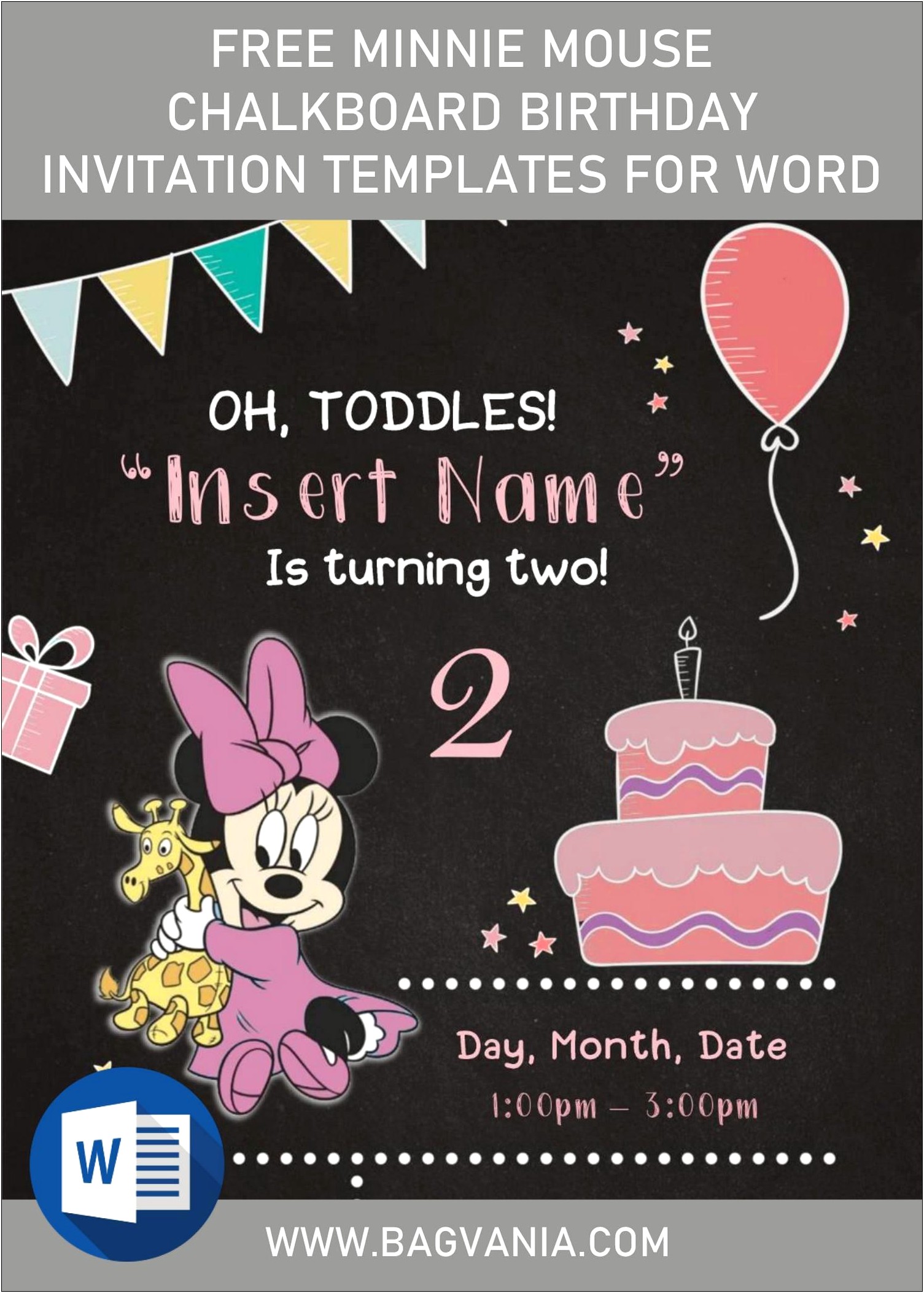 Free Minnie Mouse Birthday Party Templates