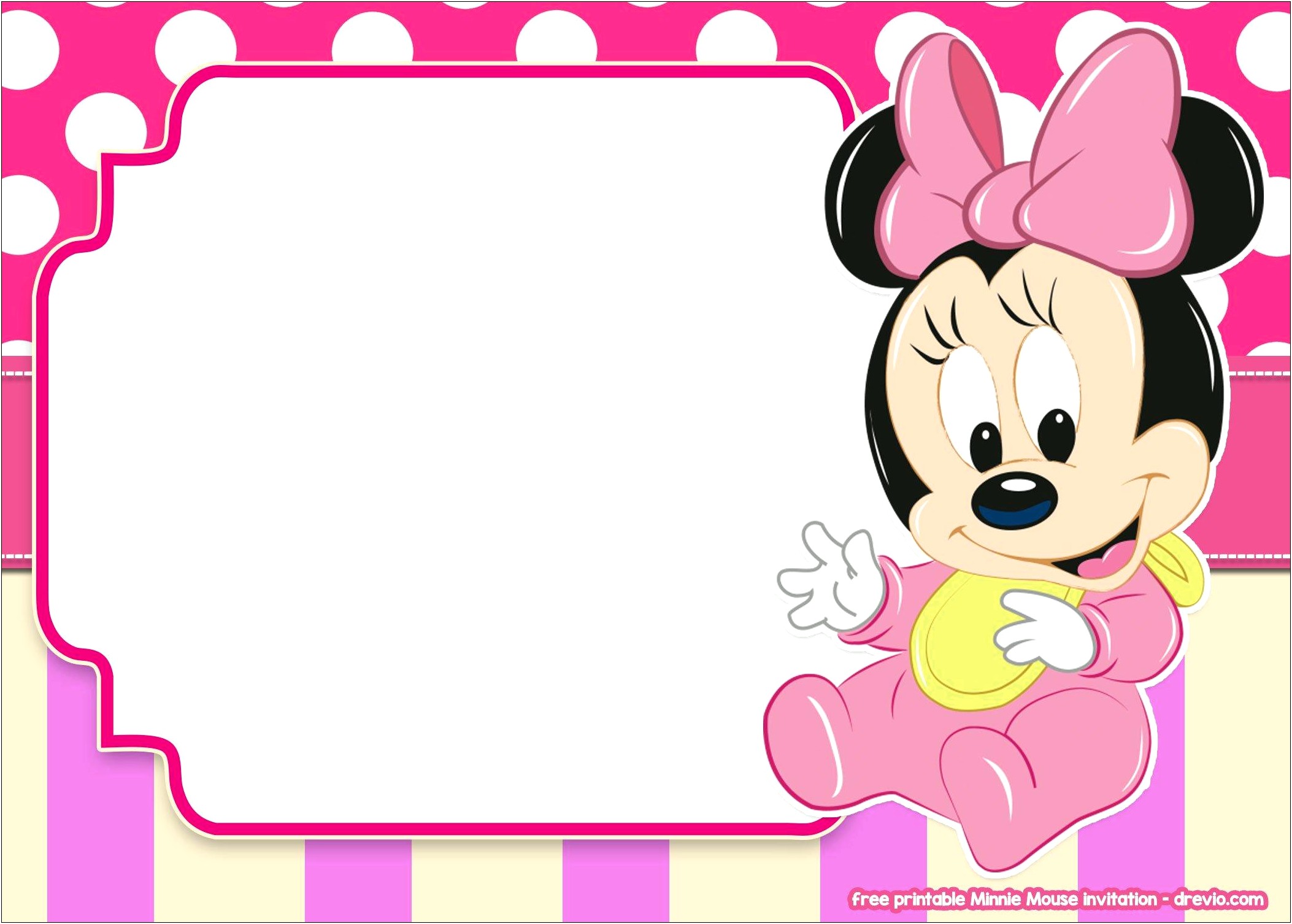 Free Minnie Mouse Return Address Label Template