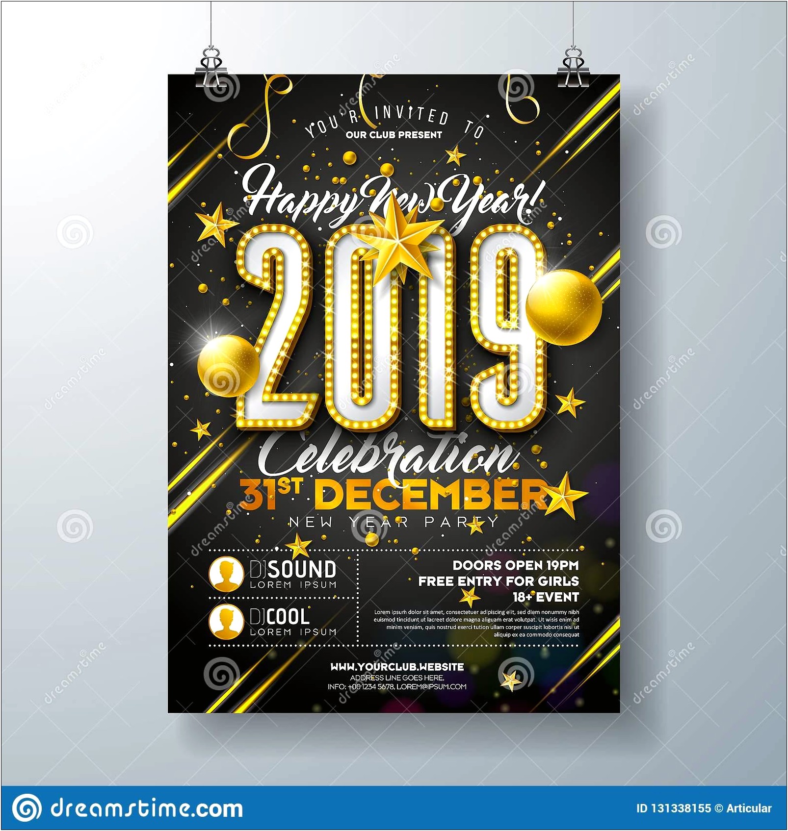 Free New Years Eve Flyer Template 2015