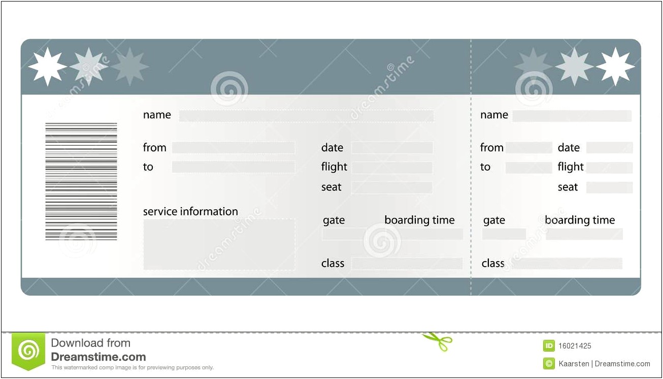 Free New York Boarding Pass Template