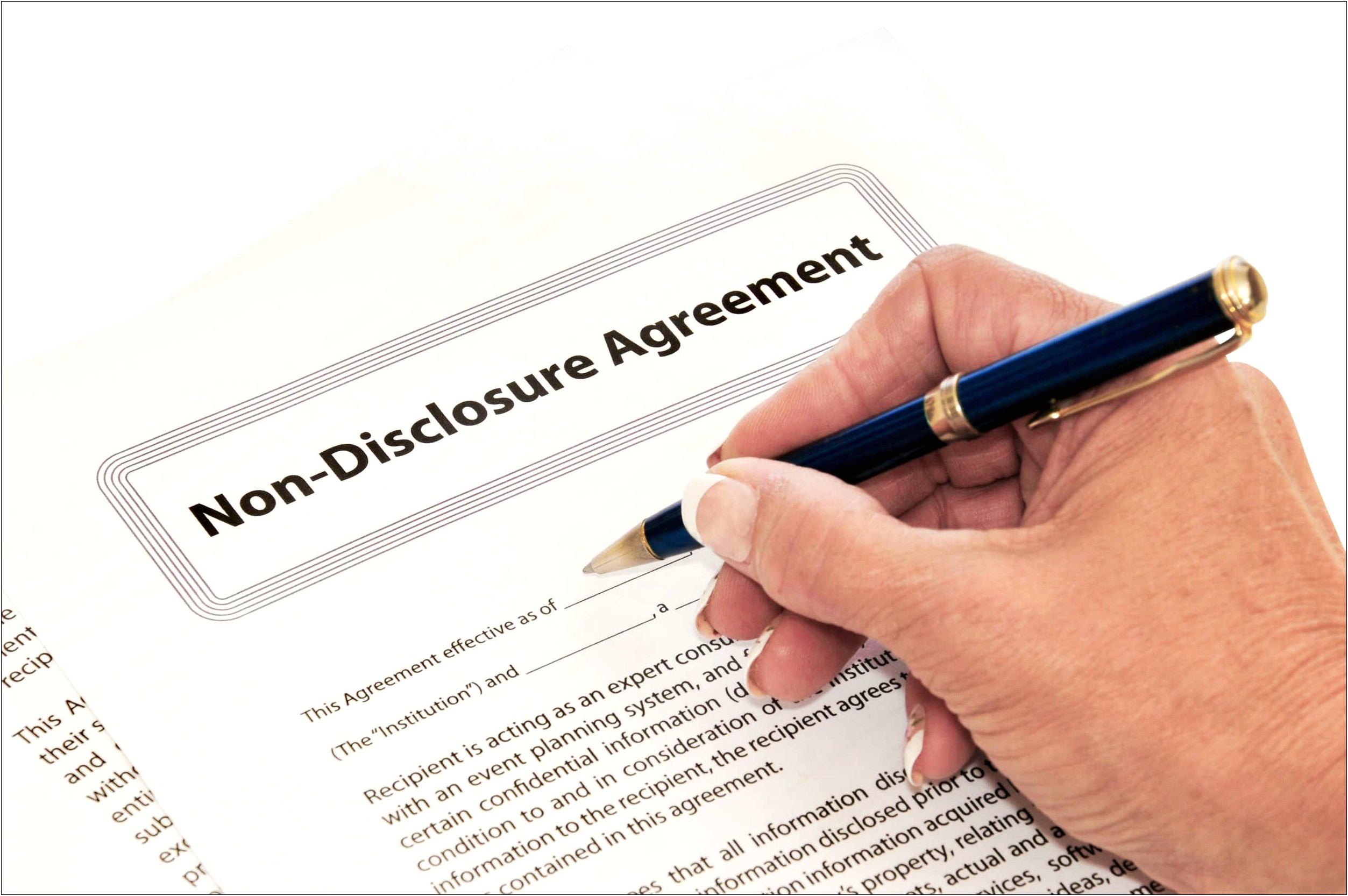 Free Non Disclosure Agreement Sample Template