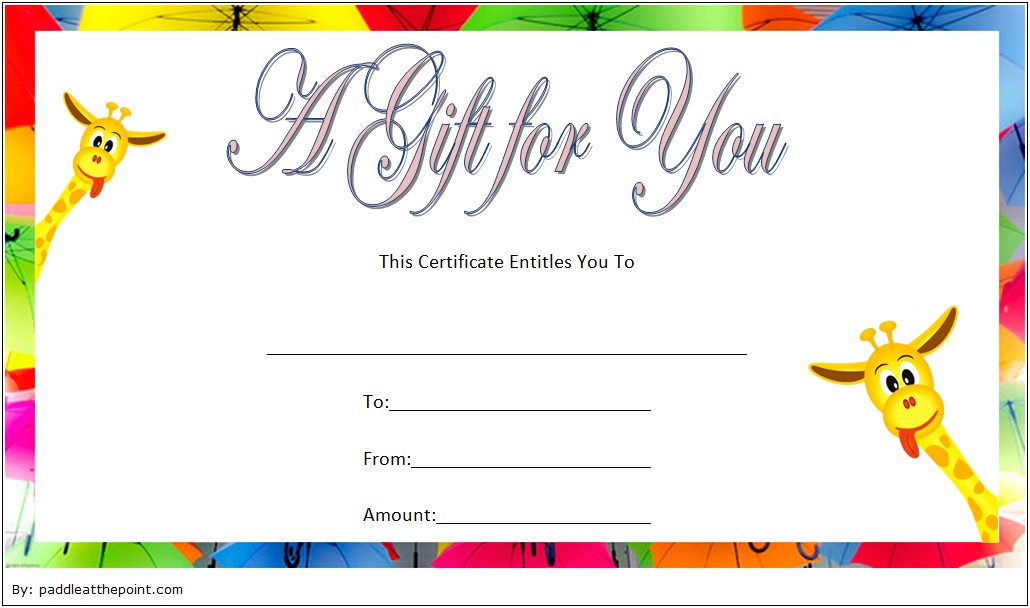 Free Oil Change Gift Certificate Template